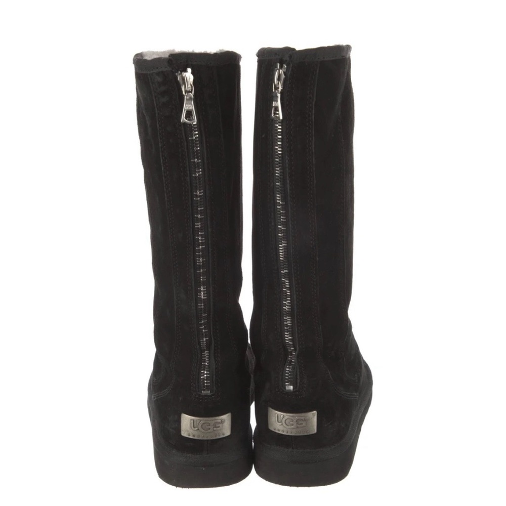 UGG Women's Black Winter Boots with Zipper